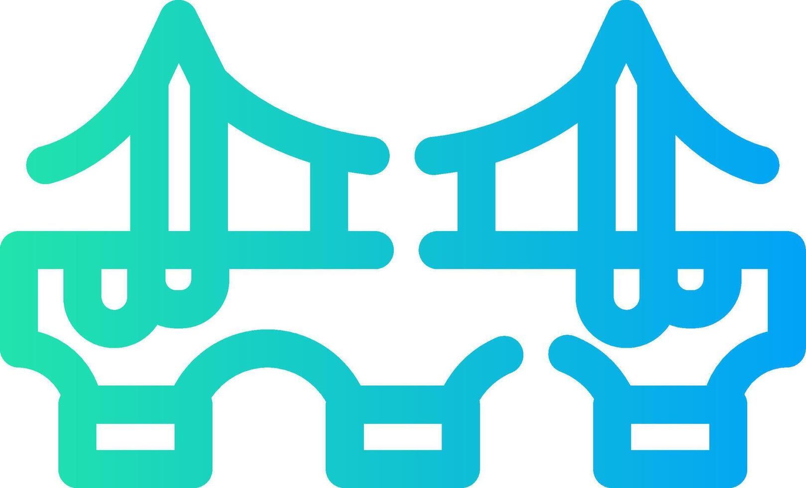 Bridge Creative Icon Design vector