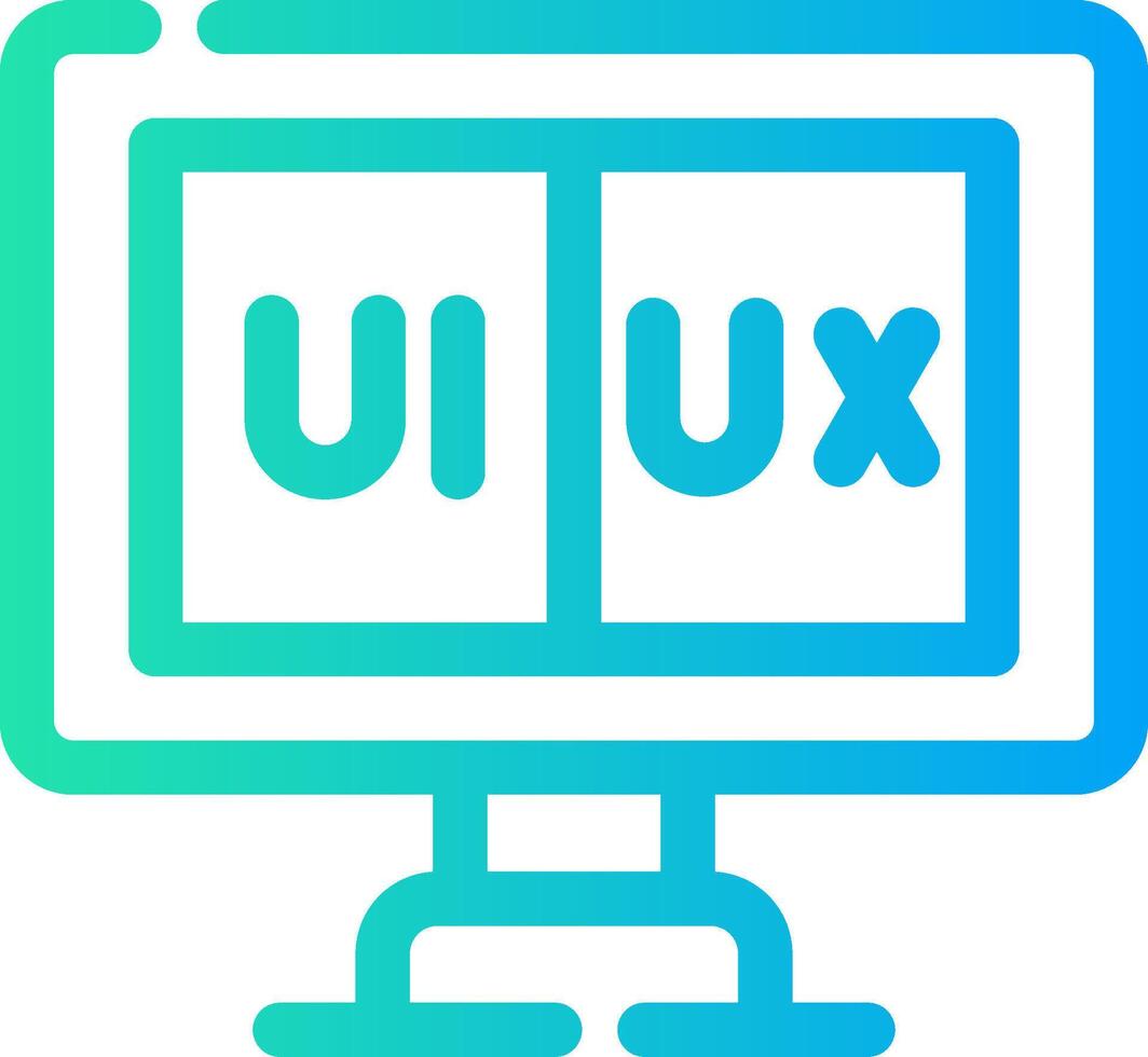 Line Different Gradient Design vector