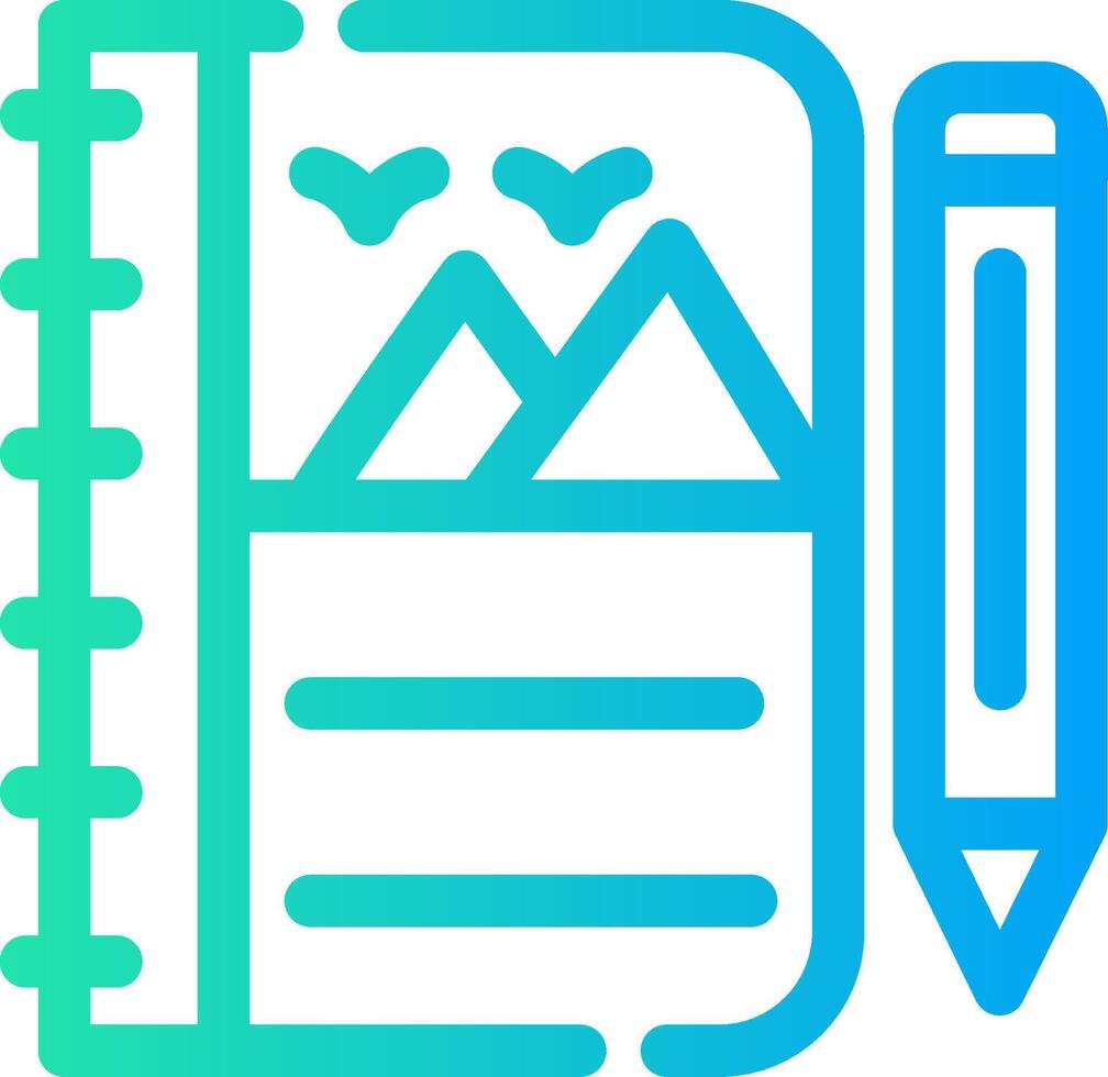 Sketchbook Creative Icon Design vector