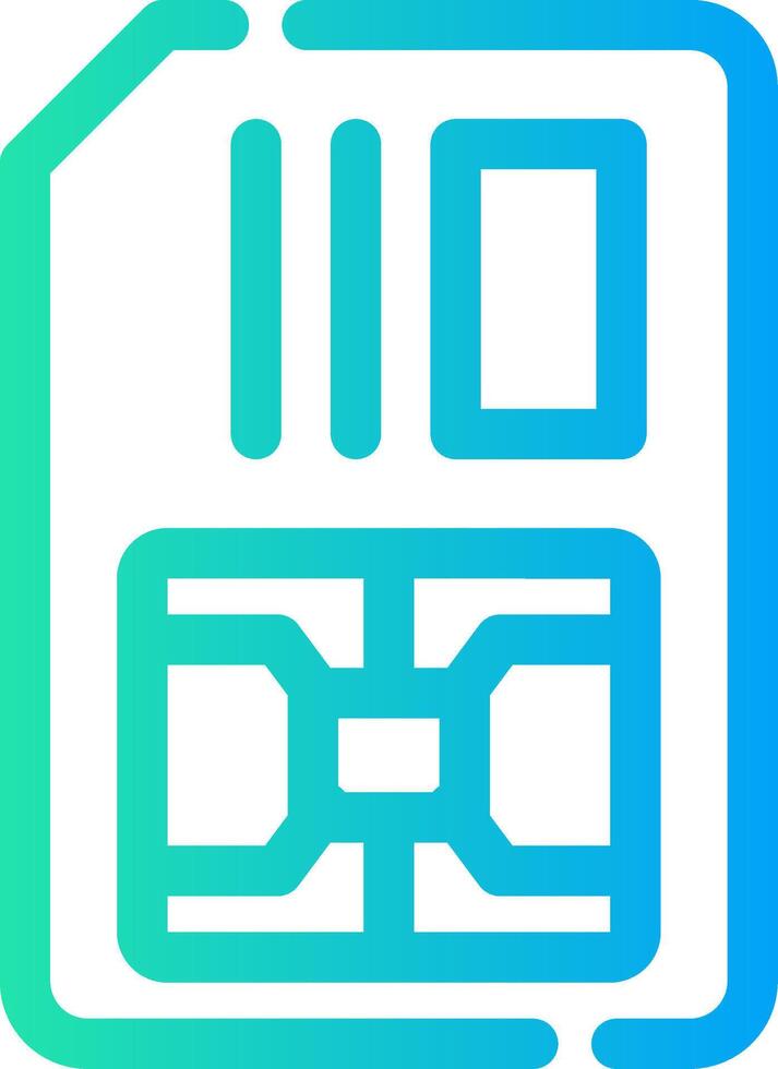 Simcard Creative Icon Design vector
