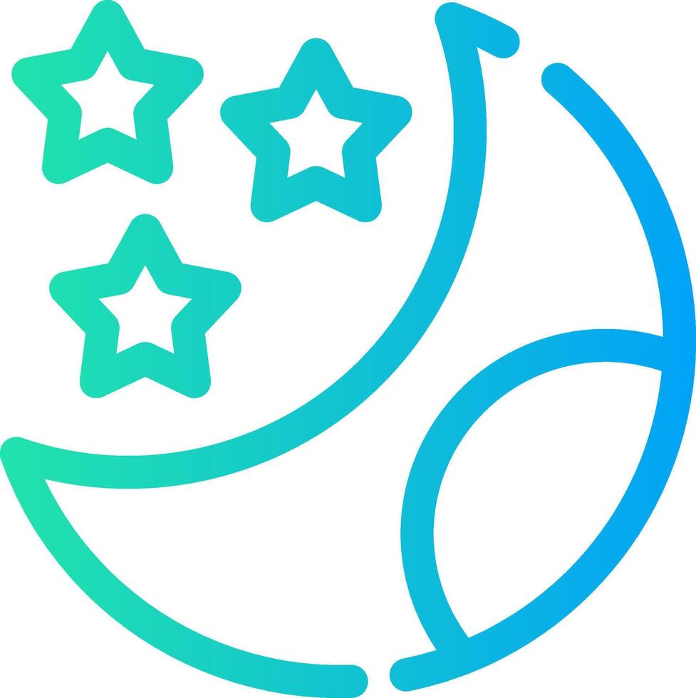 Moon Creative Icon Design vector
