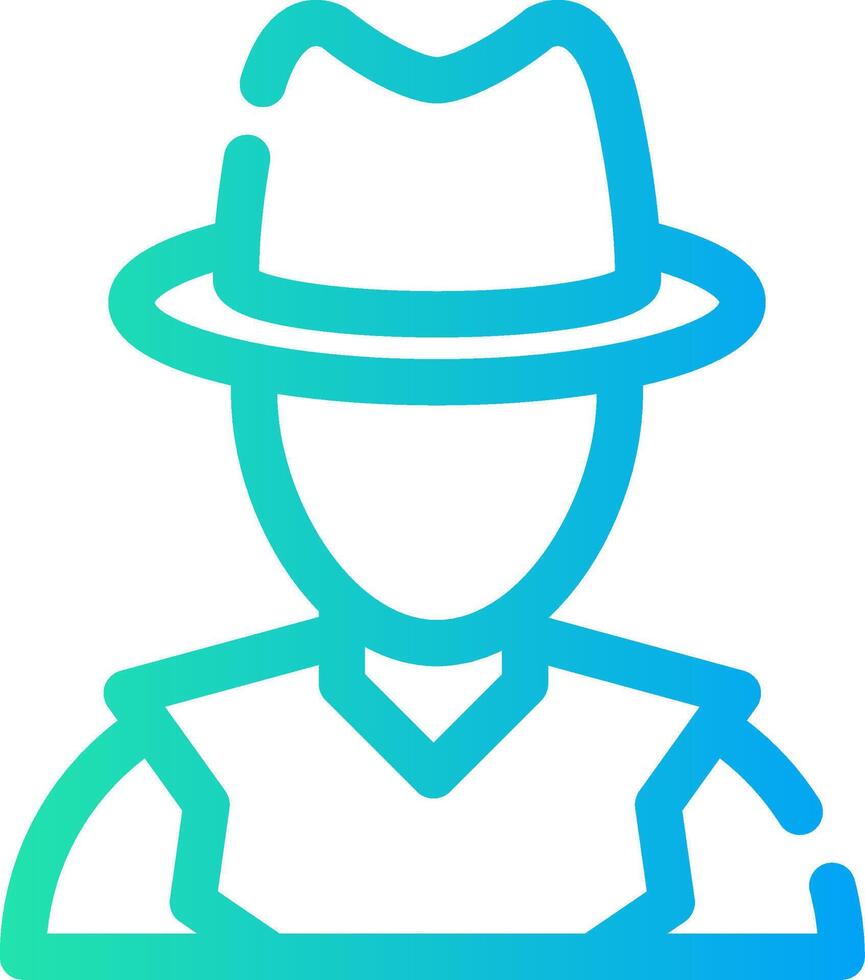 diseño de icono creativo detective vector