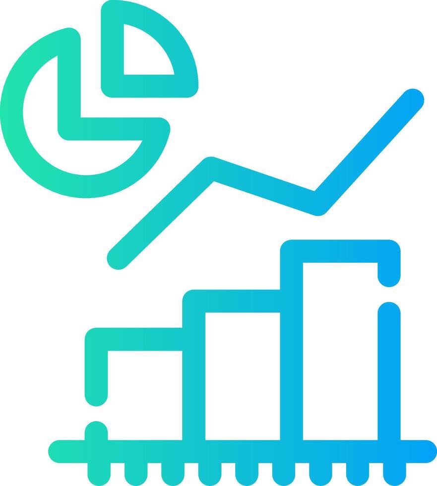 Statistical Analysis Creative Icon Design vector