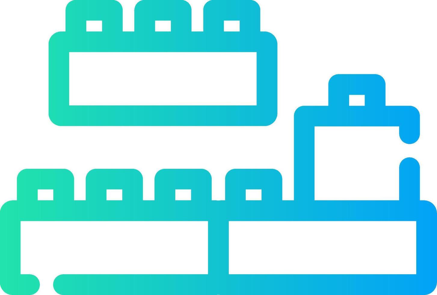 Blocks Creative Icon Design vector