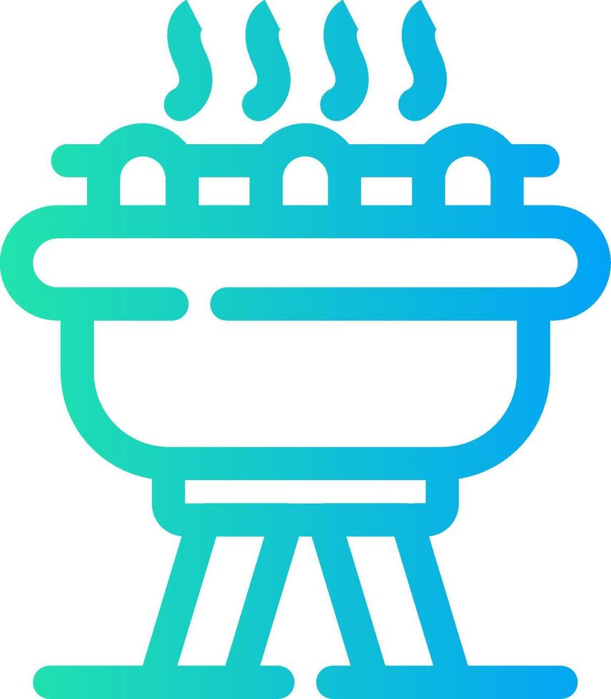 diseño de icono creativo de barbacoa vector