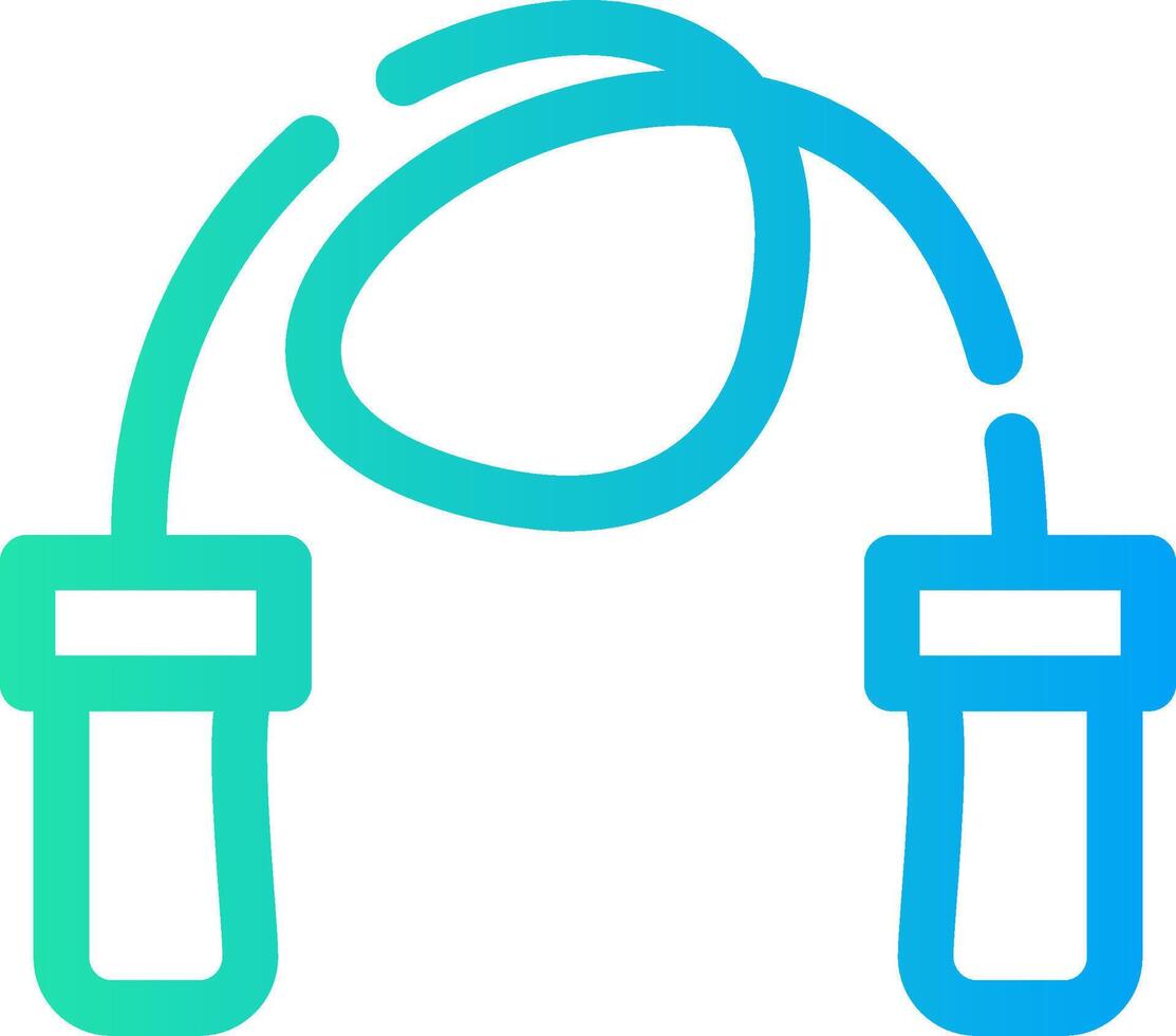 Skipping Rope Creative Icon Design vector