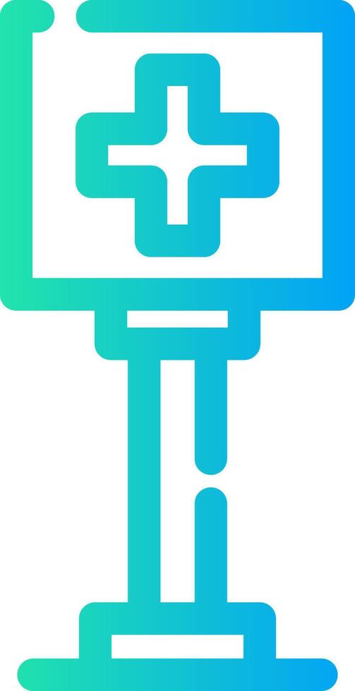 Healthcare Sign Board Creative Icon Design vector