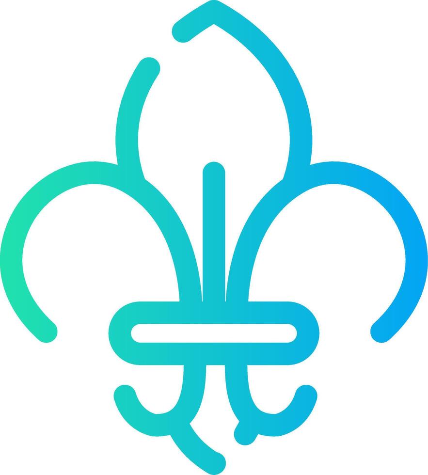 Fleur De Lis Creative Icon Design vector