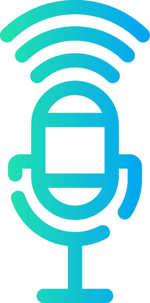 Voice Control Creative Icon Design vector