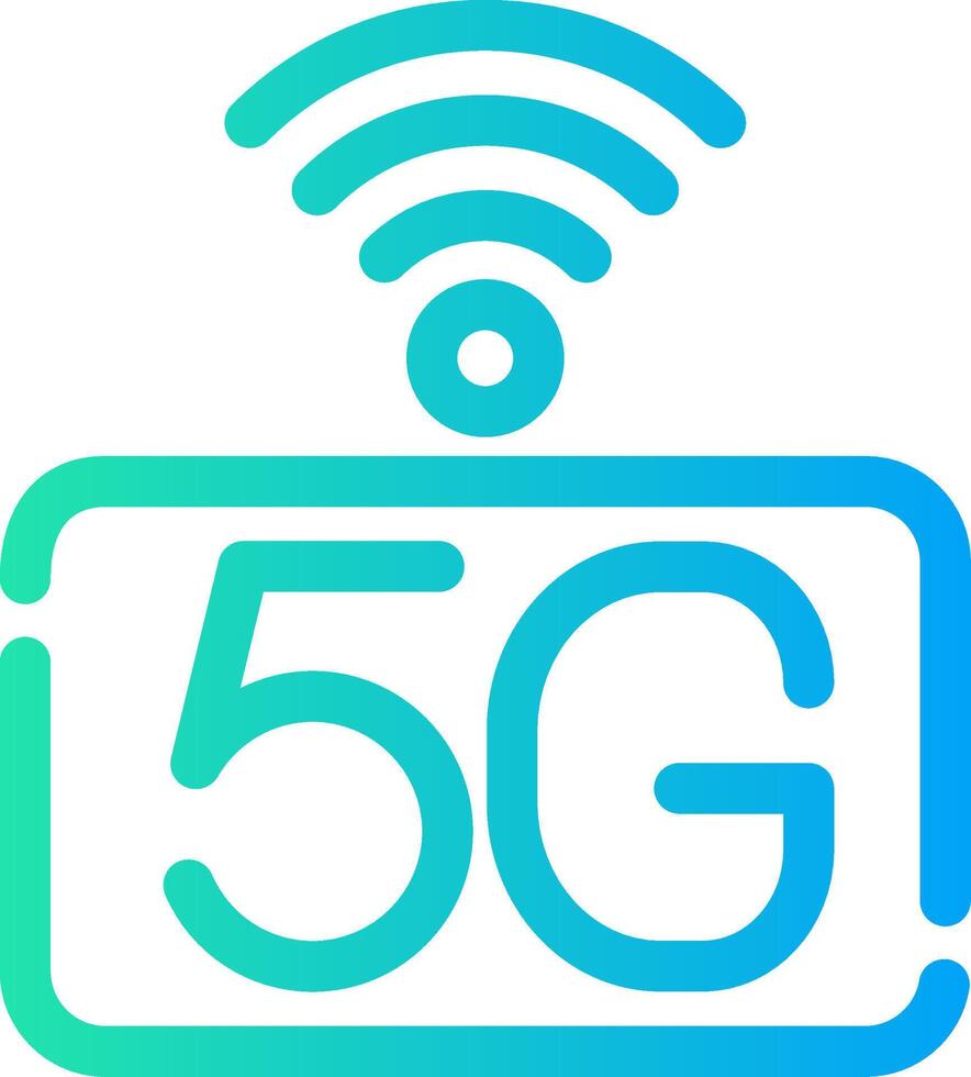 5G Network Creative Icon Design vector