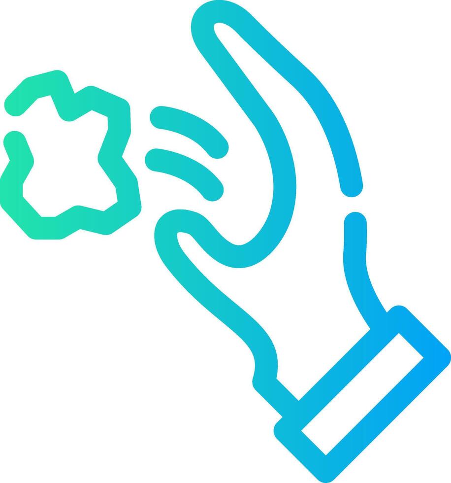 Throwing Trash Creative Icon Design vector