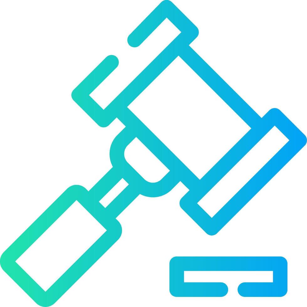 Gavel Creative Icon Design vector