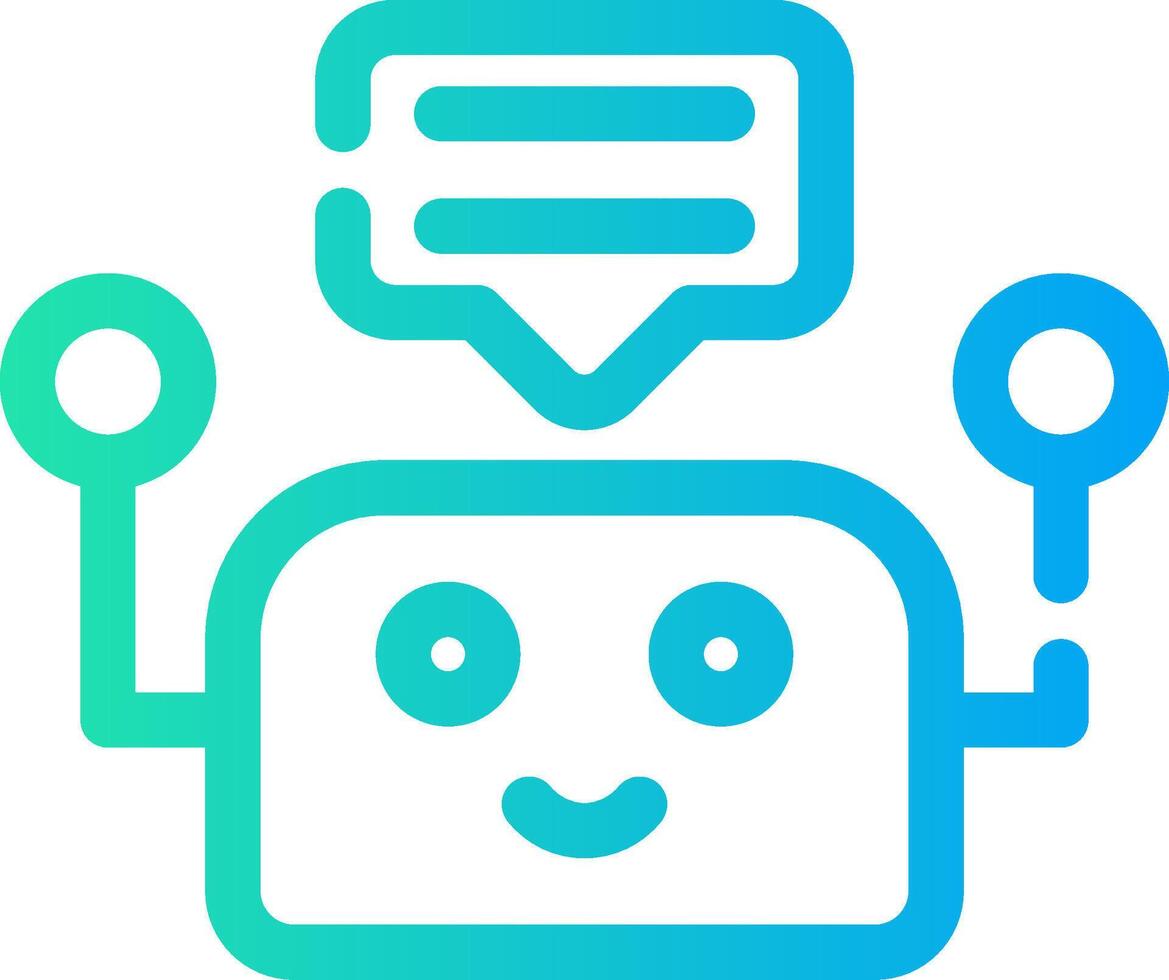 Chatbot Creative Icon Design vector