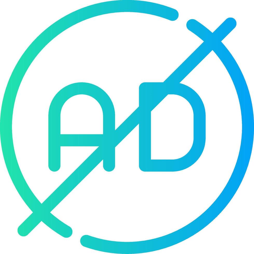 Ad Blocker Creative Icon Design vector