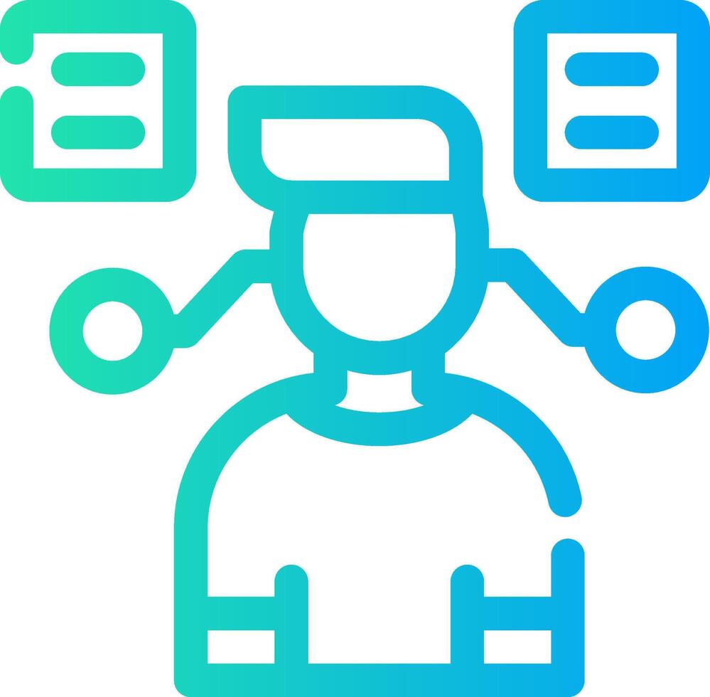 User Predictions Creative Icon Design vector