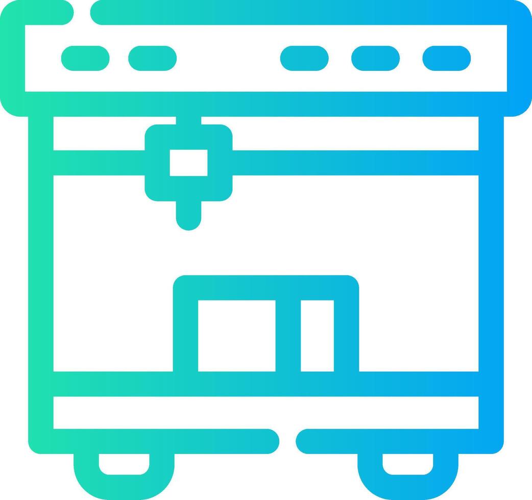 3D Printing Creative Icon Design vector