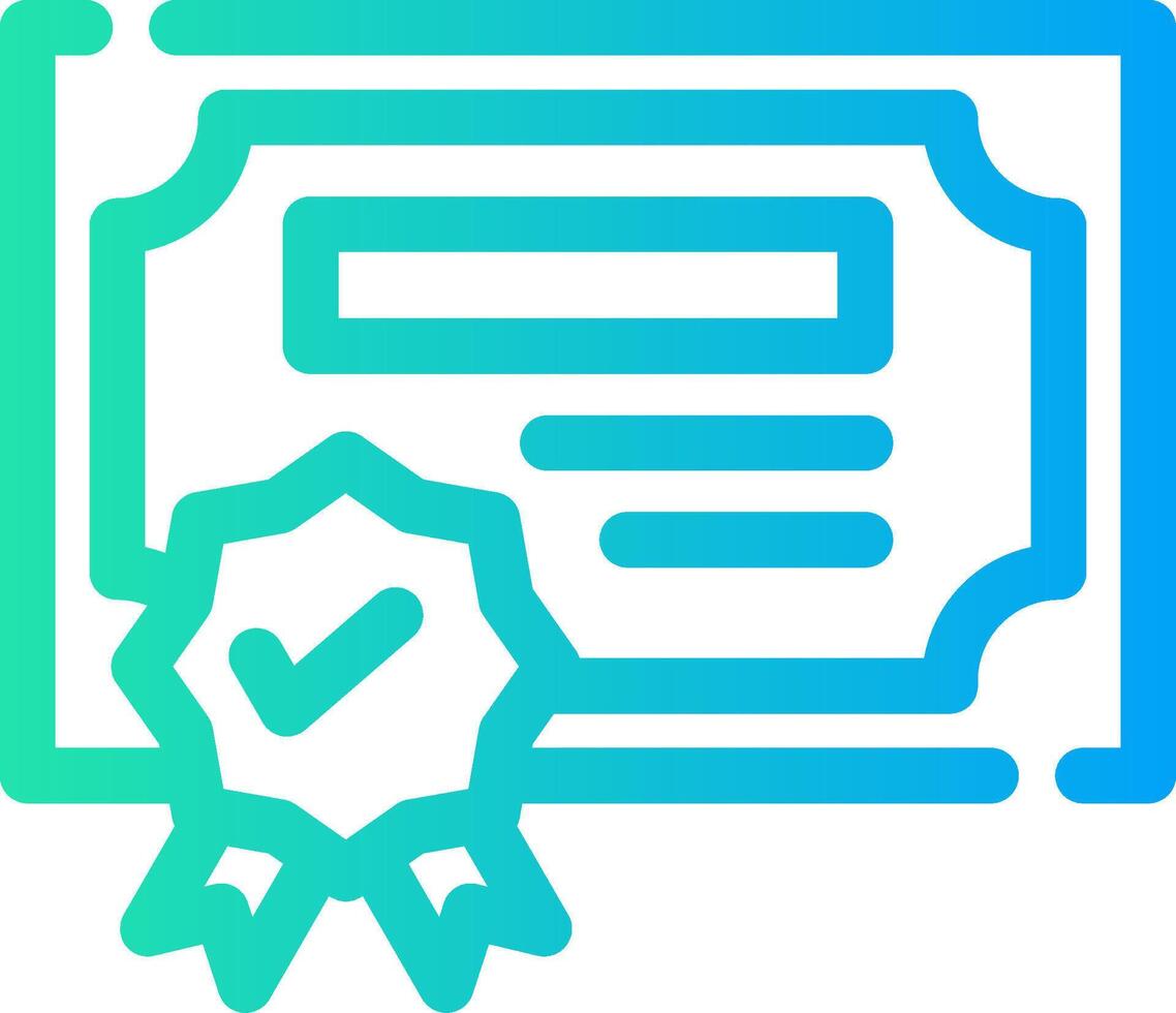 Certification Creative Icon Design vector