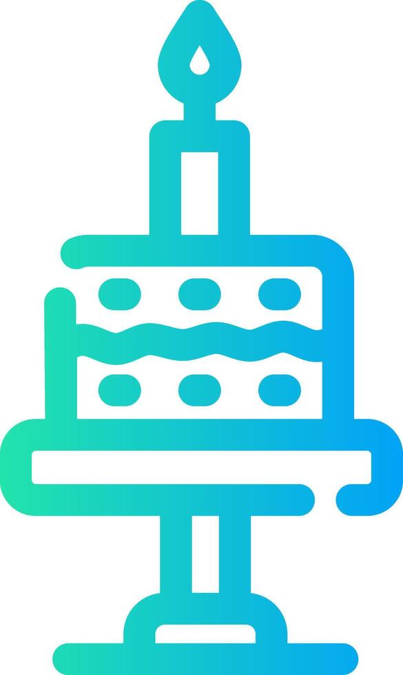 Birthday Cake Creative Icon Design vector