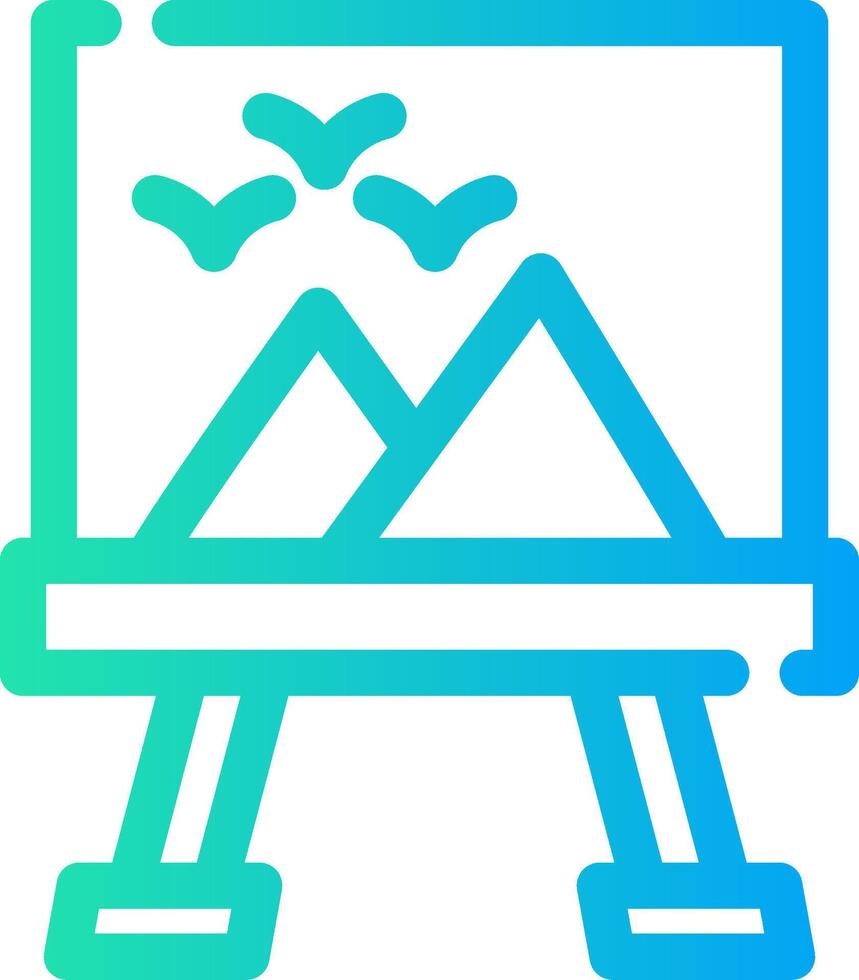 Canvas Creative Icon Design vector