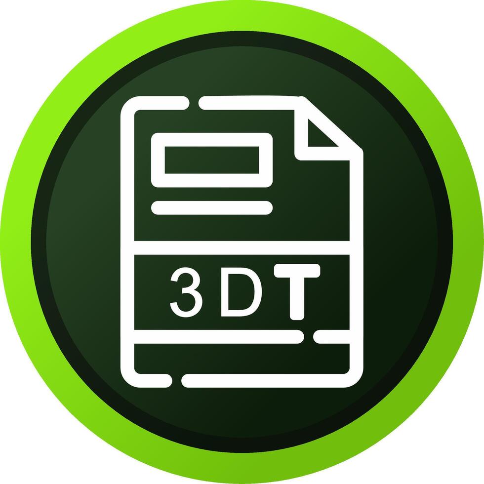 3DT Creative Icon Design vector