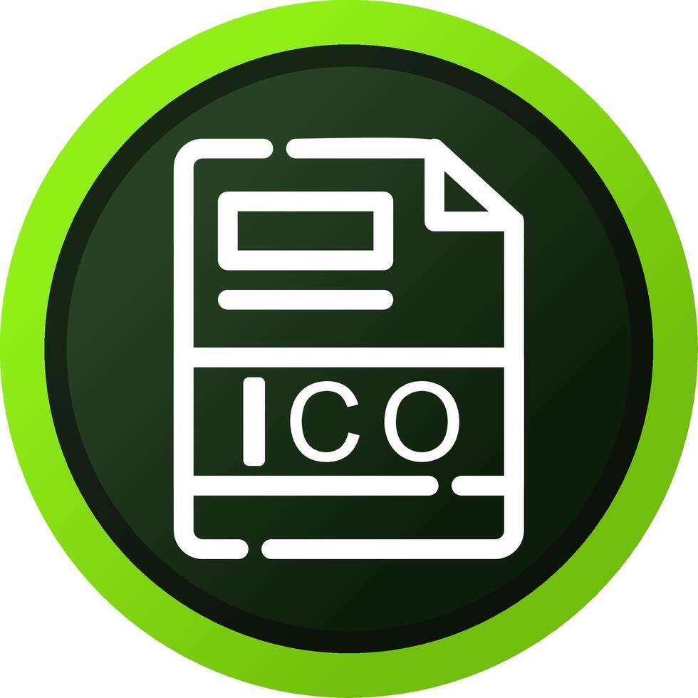 ICO Creative Icon Design vector