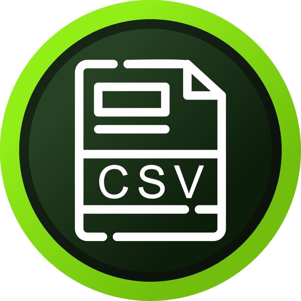 CSV Creative Icon Design vector