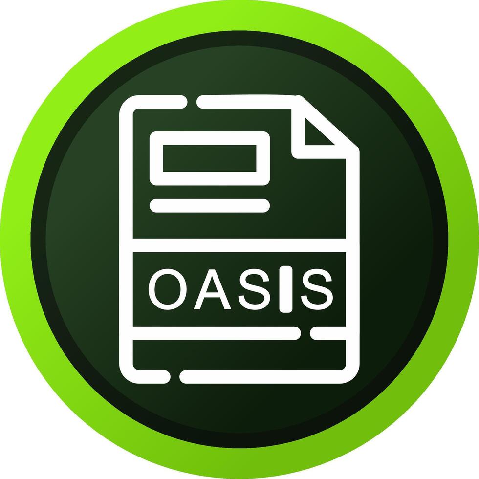 oasis creativo icono diseño vector