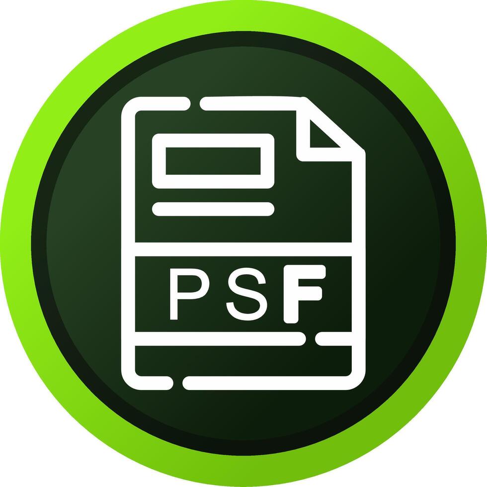 PSF Creative Icon Design vector