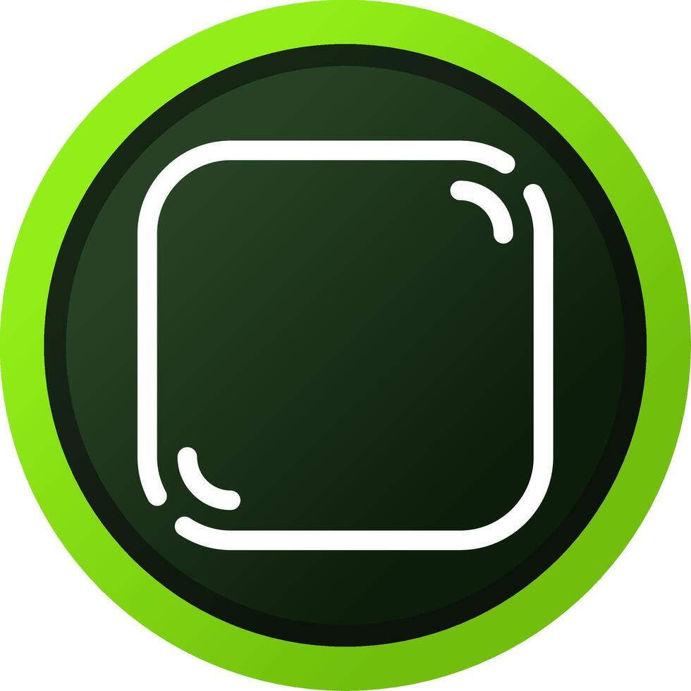 Line Green Gradient Circle Design vector