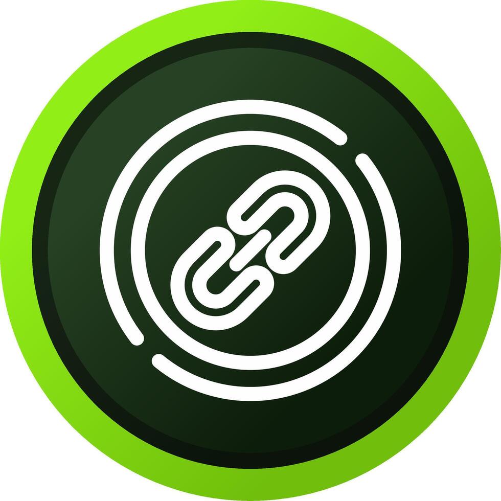 Line Green Gradient Circle Design vector