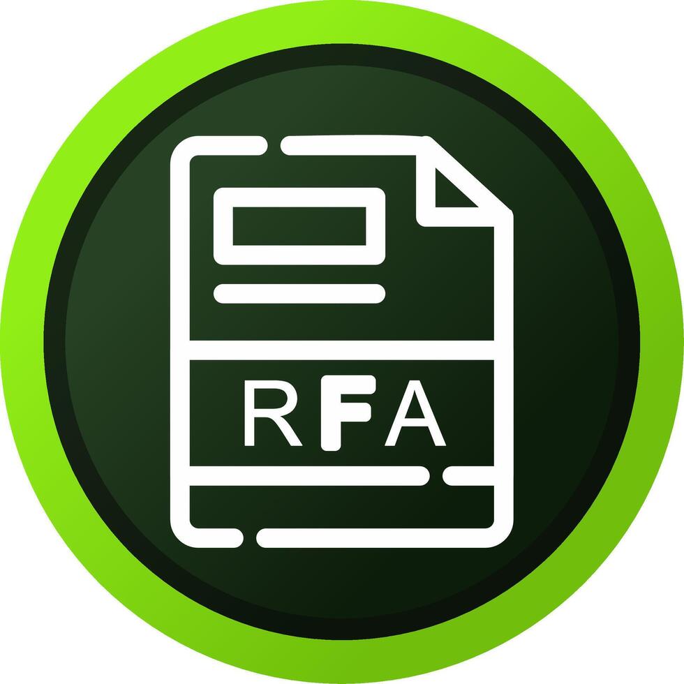 RFA Creative Icon Design vector