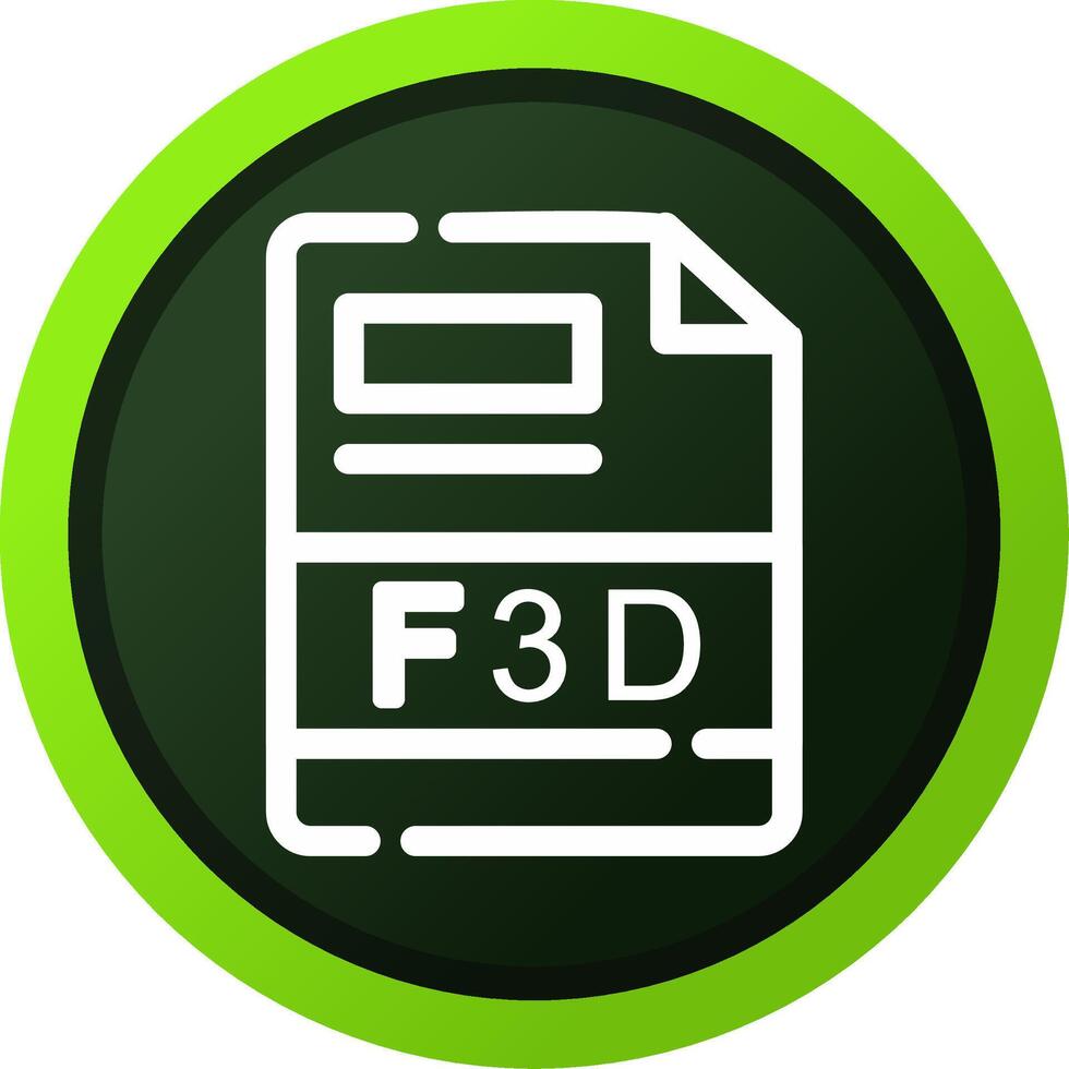 f3d creativo icono diseño vector