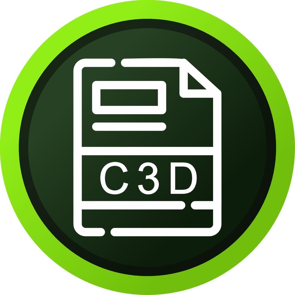 C3D Creative Icon Design vector