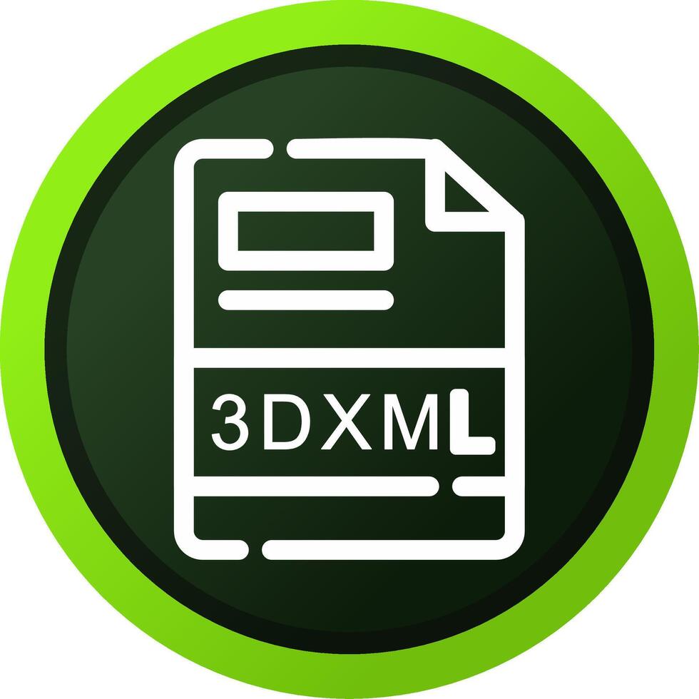 3dxml creativo icono diseño vector