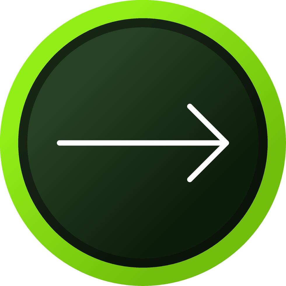 Right Arrow Creative Icon Design vector