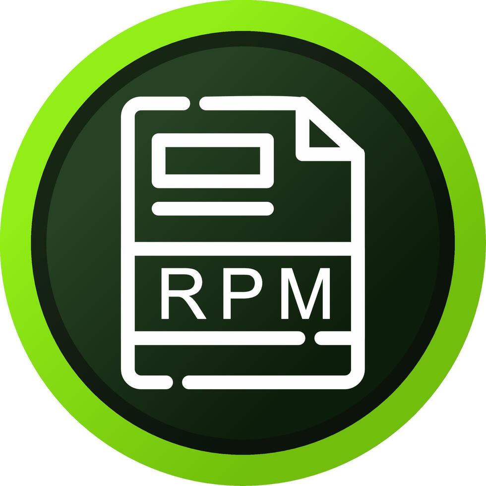 RPM Creative Icon Design vector