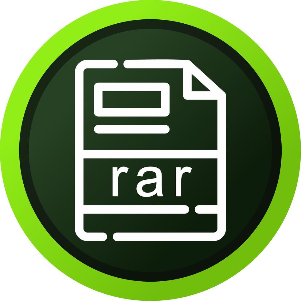 rar Creative Icon Design vector
