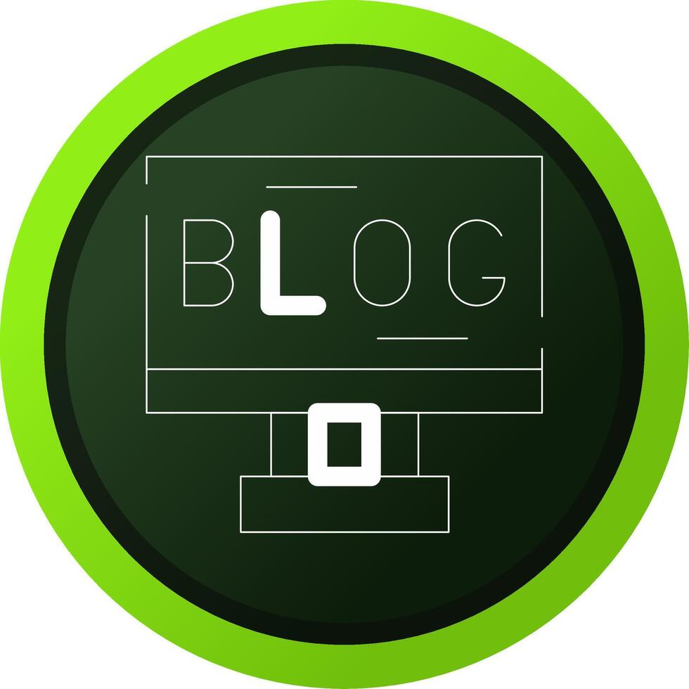 Blogging Creative Icon Design vector