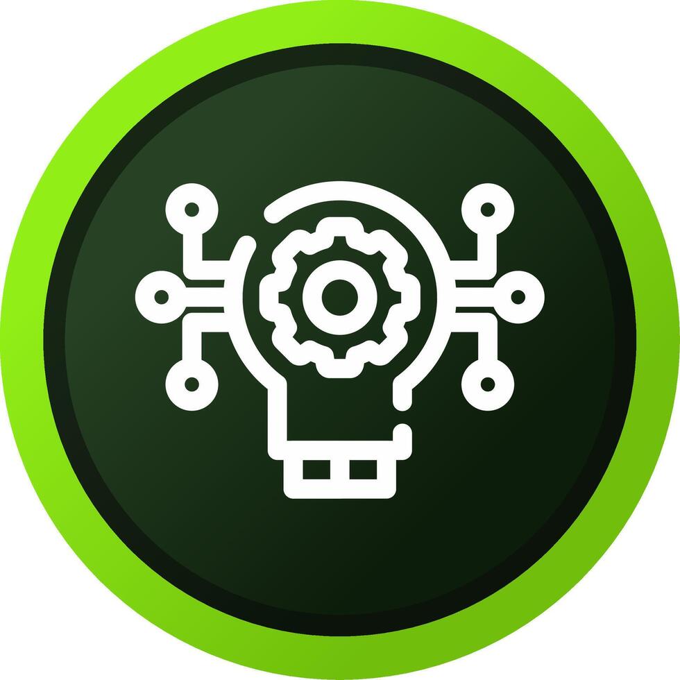 Technology Disruption Creative Icon Design vector