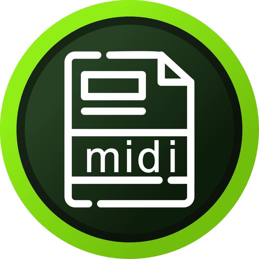 midi Creative Icon Design vector