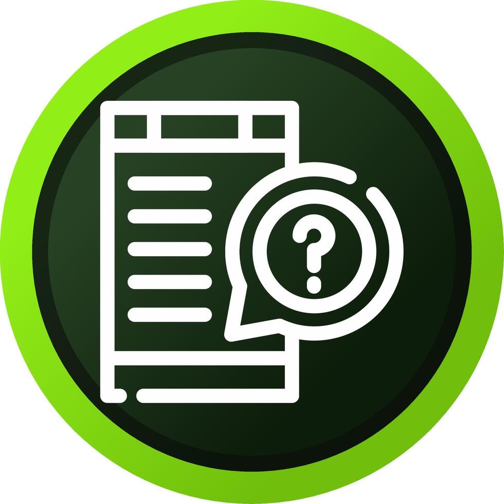 Question Creative Icon Design vector