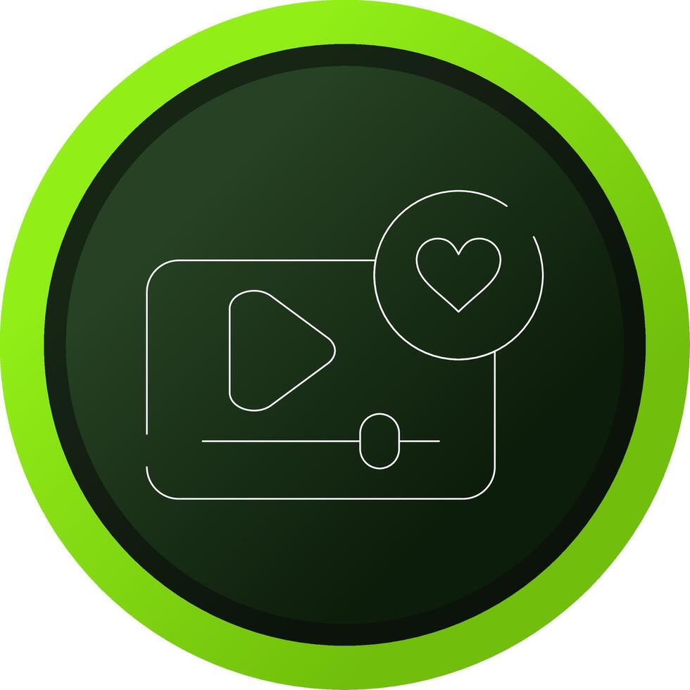 Interactive Video Creative Icon Design vector