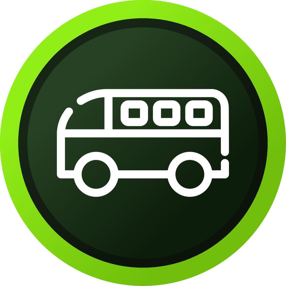 Minivan Creative Icon Design vector