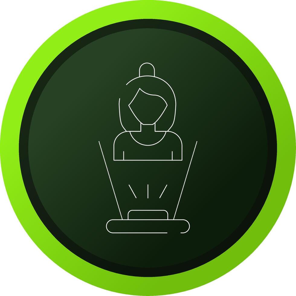 Hologram Creative Icon Design vector