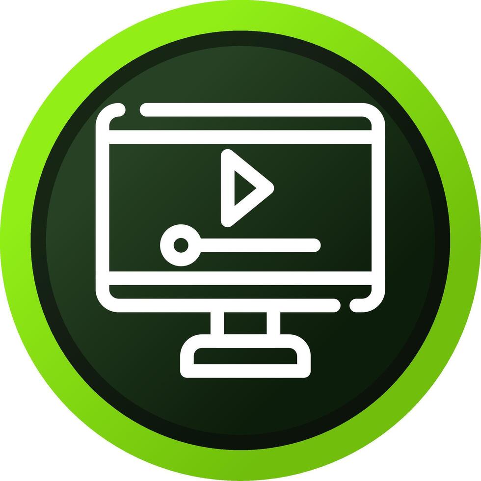 Video Player Creative Icon Design vector