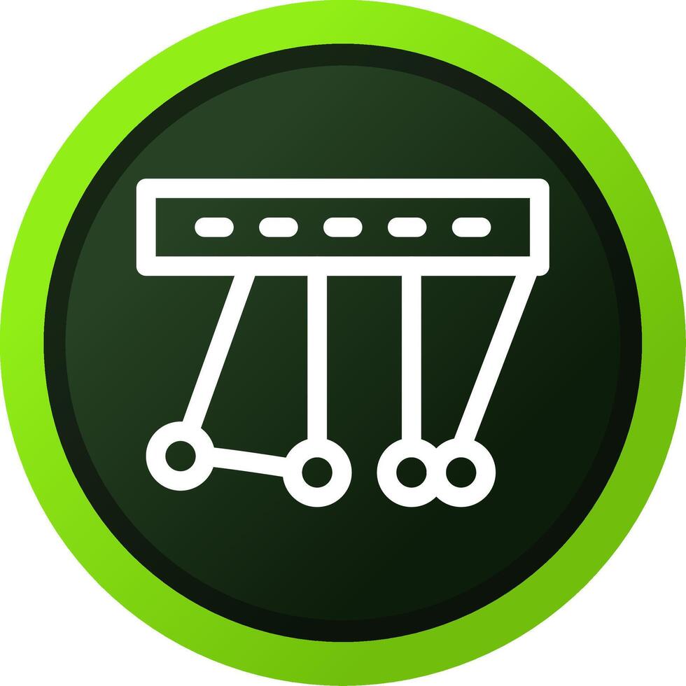 Newton Cradle Creative Icon Design vector