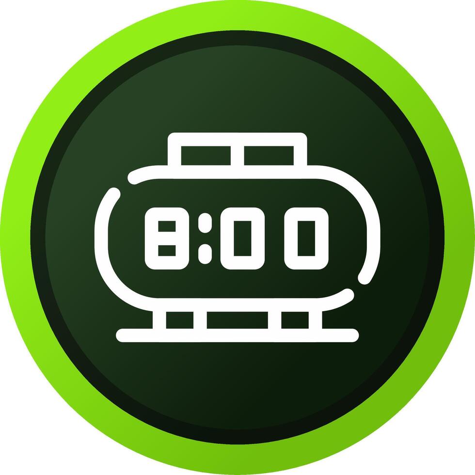 Digital Clock Creative Icon Design vector