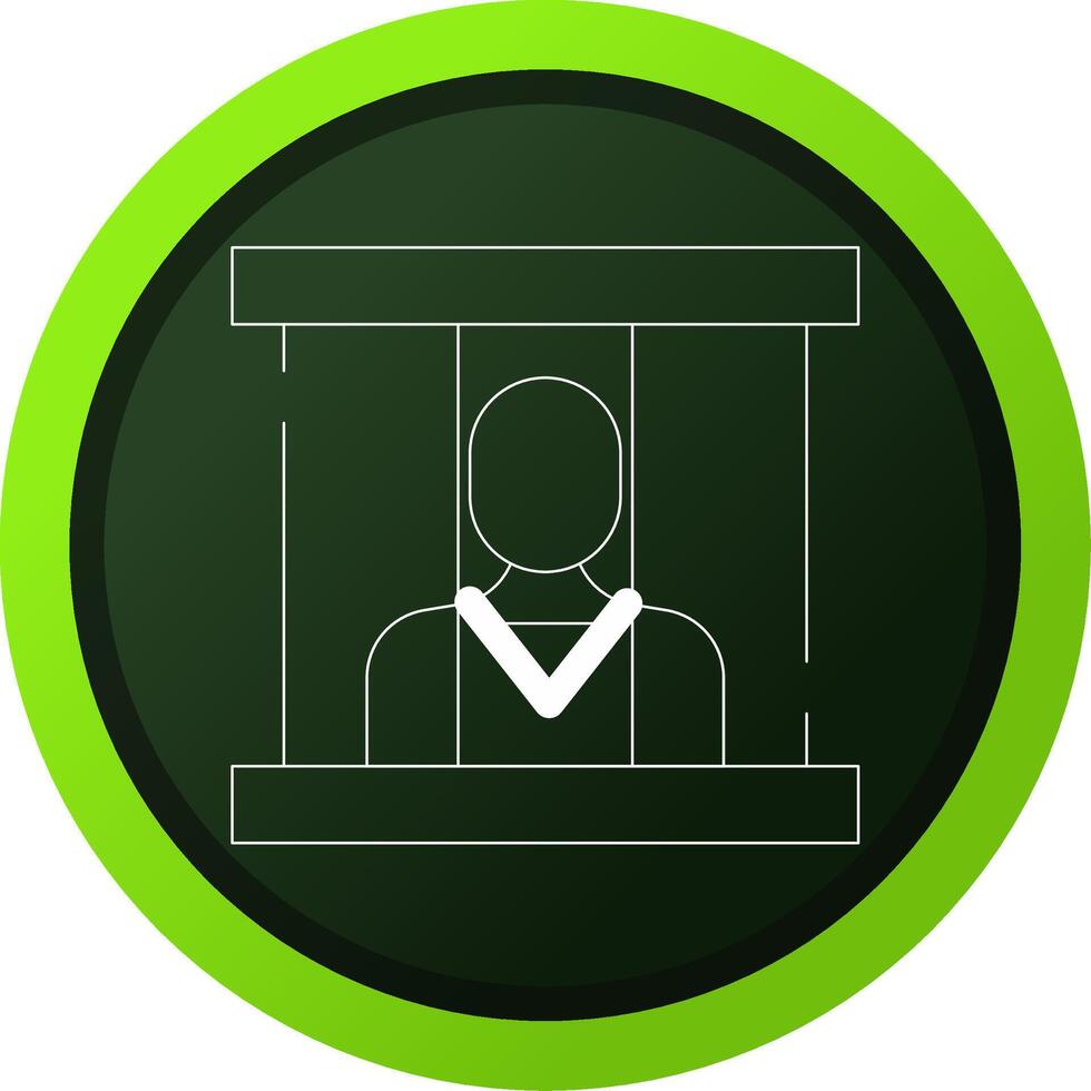 Prisoner Creative Icon Design vector