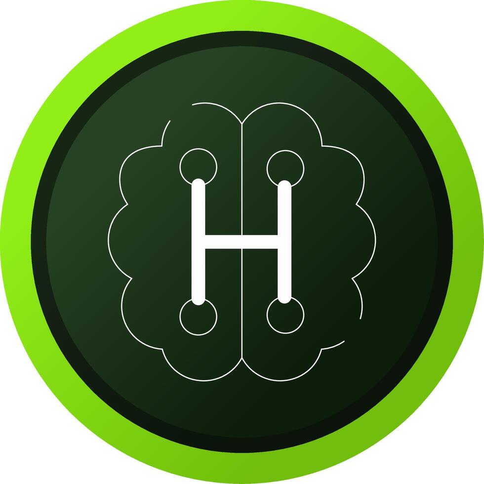 Humanoid Robot Creative Icon Design vector
