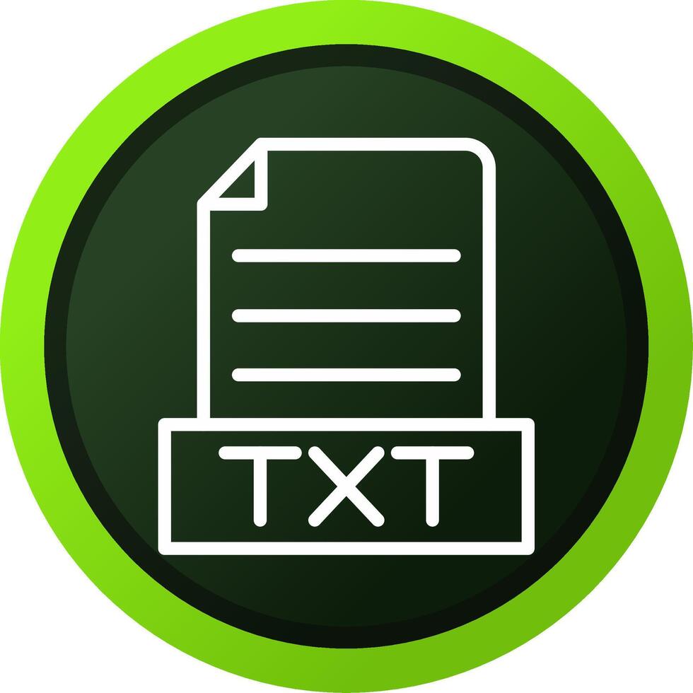 Txt Creative Icon Design vector